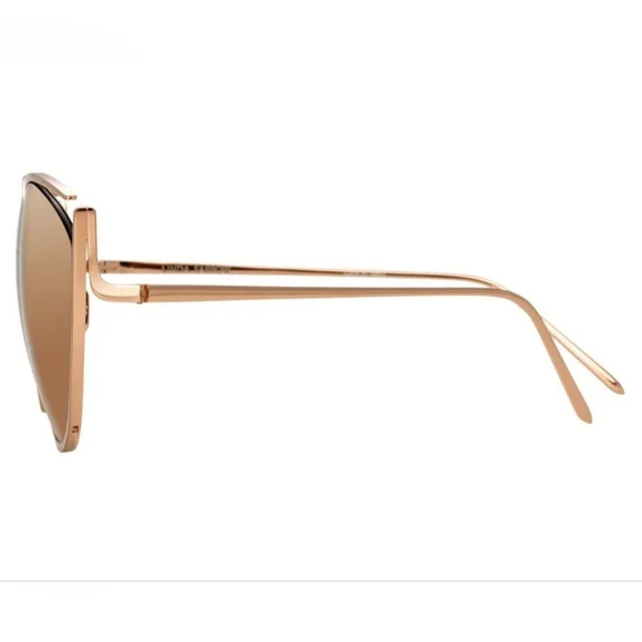 Linda Farrow Luxe Fontaine Cat Eye Sunglasses - Picture 3 of 11